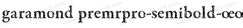 garamond premrpro-semibold字体转换